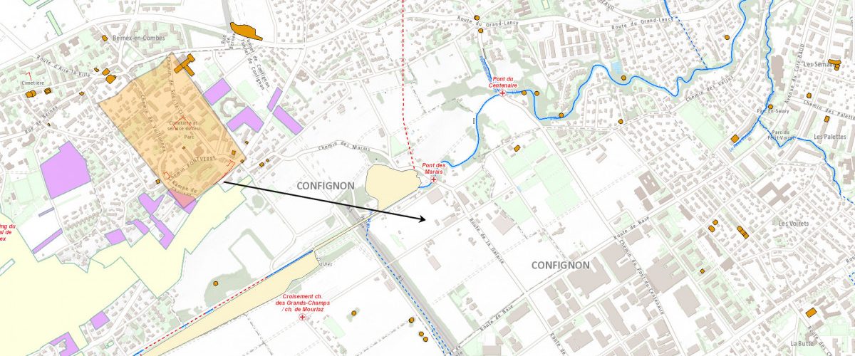 Plan comparatif densite Cherpines Confignon